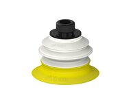Przysawka piGRIP Ø60 mm, 1 mieszek, podstawa typ 1, gwint niski G3/8" zew., filtr siatkowy, FDA (G.FXI60T30.B1.S1.GL38M.01.FDA) (9970083) - Piab