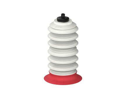 Przysawka piGRIP, warga elastyczna z pierśc. wzmac.Ø60 mm, 6 mieszków, (3+3), podstawa typ 1, M6 zew., piSAVE 05/60 (G.FXI60T18.B6.S1.MM6M.15.FDA) (9975440) - Piab