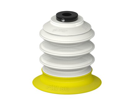 Przysawka piGRIP, warga elastyczna wzmocniona, Ø60 mm, 3 mieszki, podstawa typ 1,, FDA (G.FXI60T30.B3.S1.PD08X.00.FDA) (9946987) - Piab