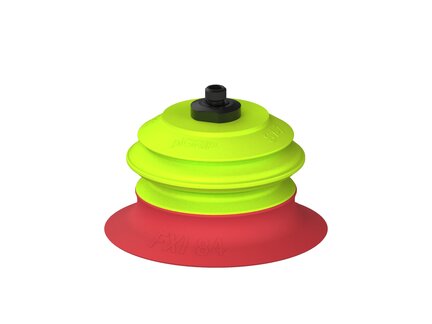 Przysawka piGRIP Ø84 mm, 1 mieszek, podstawa typ 1, gwint M8x1 zew., filtr siatkowy (G.FXI84T18.B1.S1.MMF8M.01) (9957964) - Piab