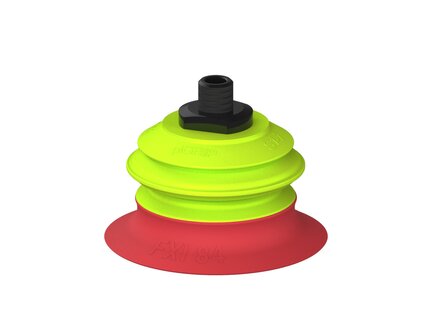 Przysawka piGRIP Ø84 mm, 1 mieszek, podstawa typ 1, NPT 1/4" zew., filtr siatkowy (G.FXI84T18.B1.S1.NT14M.01) (9966653) - Piab