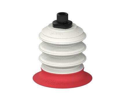 Przysawka piGRIP, warga elastyczna wzmocniona, Ø84 mm, 3 mieszki, podstawa typ 1, gwint M16x1.5 zew.,, FDA (G.FXI84T18.B3.S1.MMF16M.00.FDA) (9953169) - Piab