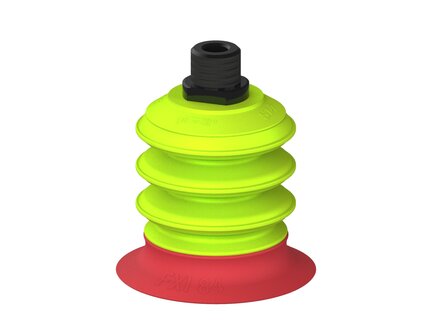 Przysawka piGRIP, warga elastyczna wzmocniona, Ø84 mm, 3 mieszki, podstawa typ 1, NPT 1/2" zew., (G.FXI84T18.B3.S1.NT12M.00) (9959176) - Piab
