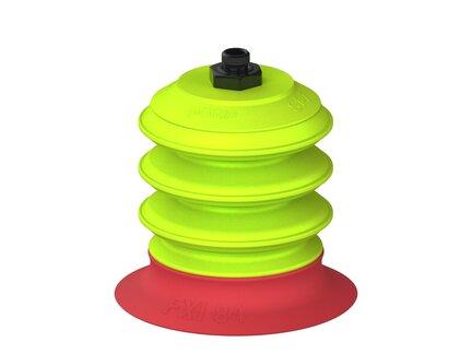Przysawka piGRIP, warga elastyczna wzmocniona, Ø84 mm, 3 mieszki, podstawa typ 1, G1/8" zew., (G.FXI84T18.B3.S1.G18M.00) (9939680) - Piab