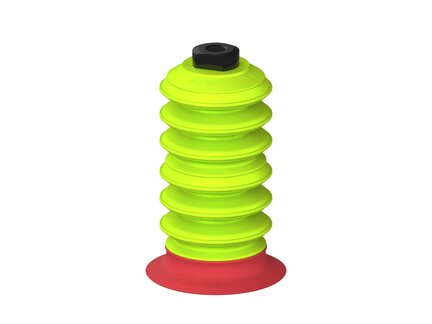 Przysawka piGRIP, warga elastyczna z pierśc. wzmac.Ø84 mm, 6 mieszków (3+3), podstawa typ 1, G1/4" wew., filtr siatkowy (G.FXI84T18.B6.S1.G14F.01) (9954249) - Piab