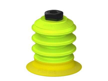 Przysawka piGRIP, warga elastyczna wzmocniona, Ø84 mm, 3 mieszki, podstawa typ 1, G1/4" wew., (G.FXI84T30.B3.S1.G14F.00) (9953230) - Piab