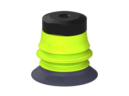 Przysawka piGRIP, warga do gorących pow., Ø29 mm, HNBR 50°, 1 mieszek, podstawa typ 1, (G.HS29HN50.B1.S1.MM5F.00) (9908398) - Piab