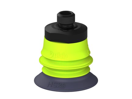 Przysawka piGRIP, warga do gorących pow., Ø29 mm, HNBR 50°, 1 mieszek, podstawa typ 1, gwint M8x1 zew., (G.HS29HN50.B1.S1.MMF8M.00) (9918712) - Piab