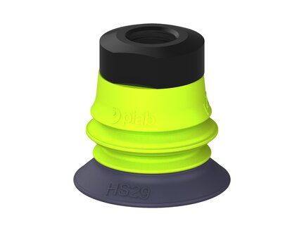 Przysawka piGRIP, warga do gorących pow., Ø29 mm, HNBR 50°, 1 mieszek, podstawa typ 1, NPSF 1/8" wew., (G.HS29HN50.B1.S1.NS18F.20) (9925043) - Piab