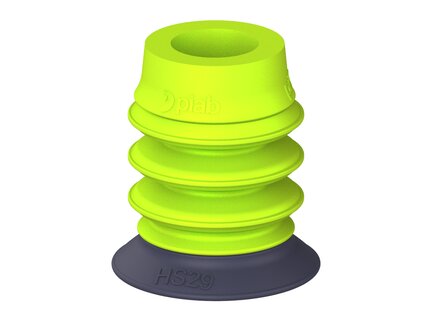 Przysawka piGRIP, warga do gorących pow., Ø29 mm, HNBR 50°, 3 mieszki, podstawa typ 1 (G.HS29HN50.B3.S1.XXX.00) (9906920) - Piab