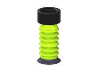 Przysawka piGRIP, warga do gorących pow., Ø29 mm, HNBR 50°, 6 mieszków (3+3), podstawa typ 1, G1/2" wew., piSAVE 05/60 (G.HS29HN50.B6.S1.G12F.18) (9912819) - Piab