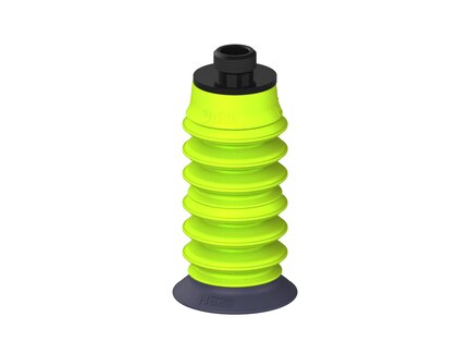 Przysawka piGRIP, warga do gorących pow., Ø29 mm, HNBR 50°, 6 mieszków (3+3), podstawa typ 1, gwint niski G 1/8" zew., (G.HS29HN50.B6.S1.GL18M.00) (9923295) - Piab