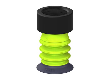 Przysawka piGRIP, warga do gorących pow., Ø29 mm, HNBR 50°, 3 mieszki, podstawa typ 1, G1/2" wew., (G.HS29HN50.B3.S1.G12F.00) (9943412) - Piab