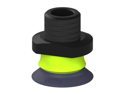 Przysawka piGRIP, warga do gorących pow., Ø29 mm, HNBR 50°, bez mieszków, podstawa typ 1, NPT 3/8" zew., (G.HS29HN50.F.S1.NT38M.00) (9977102) - Piab