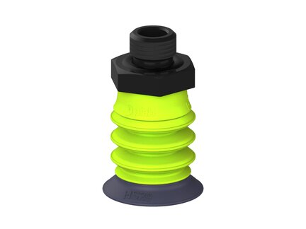 Przysawka piGRIP, warga do gorących pow., Ø29 mm, HNBR 50°, 3 mieszki, podstawa typ 1, G1/4" zew., (G.HS29HN50.B3.S1.G14M.19) (9971553) - Piab