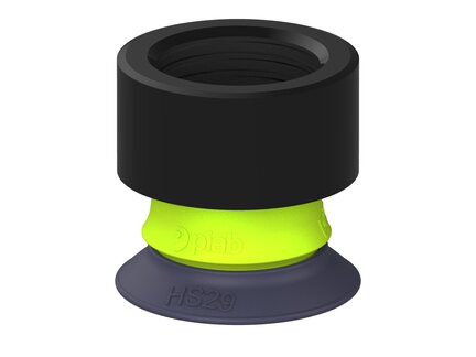 Przysawka piGRIP, warga do gorących pow., Ø29 mm, HNBR 50°, bez mieszków, podstawa typ 1, G1/2" wew., (G.HS29HN50.F.S1.G12F.00) (9943409) - Piab