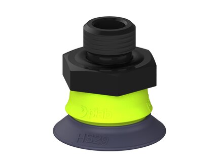 Przysawka piGRIP, warga do gorących pow., Ø29 mm, HNBR 50°, bez mieszków, podstawa typ 1, G1/4" zew., (G.HS29HN50.F.S1.G14M.00) (9921989) - Piab