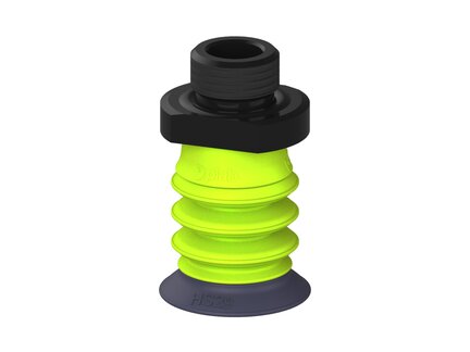 Przysawka piGRIP, warga do gorących pow., Ø29 mm, HNBR 50°, 3 mieszki, podstawa typ 1, G3/8" zew., (G.HS29HN50.B3.S1.G38M.00) (9907736) - Piab