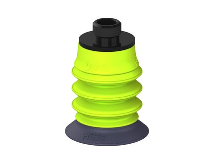 Przysawka piGRIP, warga do gorących pow., Ø29 mm, HNBR 50°, 3 mieszki, podstawa typ 1, gwint niski G 1/8" zew., (G.HS29HN50.B3.S1.GL18M.19) (9924142) - Piab