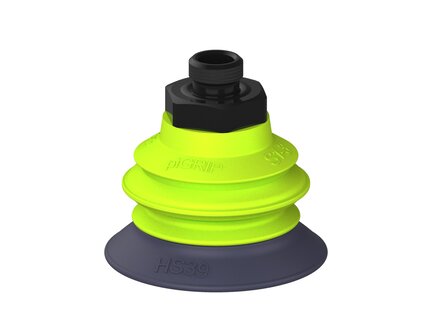 Przysawka piGRIP, warga do gorących pow., Ø39 mm, HNBR 50°, 1 mieszek, podstawa typ 1, G1/8" zew., (G.HS39HN50.B1.S1.G18M.19) (9950427) - Piab
