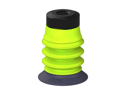 Przysawka piGRIP, warga do gorących pow., Ø29 mm, HNBR 50°, 3 mieszki, podstawa typ 1, (G.HS29HN50.B3.S1.MM8F.00) (9923579) - Piab