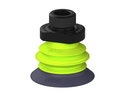 Przysawka piGRIP, warga do gorących pow., Ø39 mm, HNBR 50°, 1 mieszek, podstawa typ 1, G3/8" zew., (G.HS39HN50.B1.S1.G38M.00) (9907214) - Piab