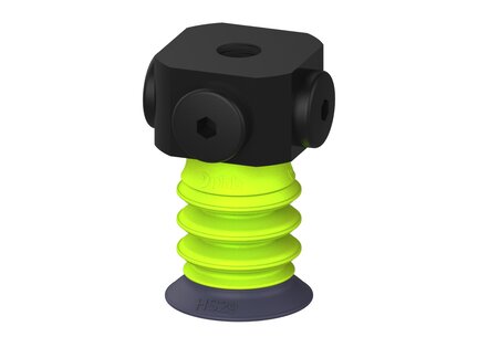 Przysawka piGRIP, warga do gorących pow., Ø29 mm, HNBR 50°, 3 mieszki, podstawa typ 1, NPSF 5x1/8" wew., (G.HS29HN50.B3.S1.NS518F.00) (9916843) - Piab