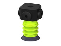 Przysawka piGRIP, warga do gorących pow., Ø29 mm, HNBR 50°, 3 mieszki, podstawa typ 1, NPSF 5x1/8" wew., (G.HS29HN50.B3.S1.NS518F.00) (9916843) - Piab
