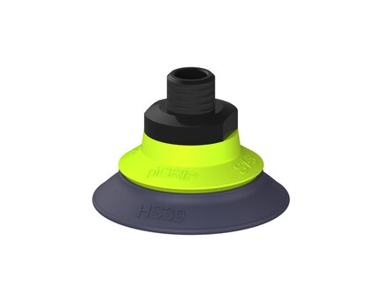 Przysawka piGRIP, warga do gorących pow., Ø39 mm, HNBR 50°, bez mieszków, podstawa typ 1, NPT 1/8" zew., (G.HS39HN50.F.S1.NT18M.00) (9961760) - Piab