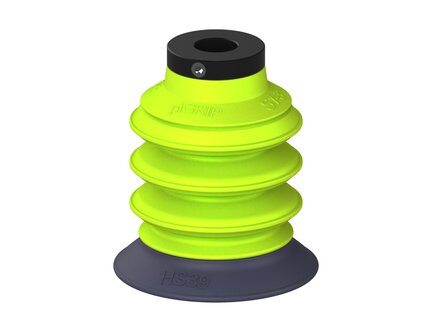 Przysawka piGRIP, warga do gorących pow., Ø39 mm, HNBR 50°, 3 mieszki, podstawa typ 1, (G.HS39HN50.B3.S1.PD08X.00) (9916763) - Piab