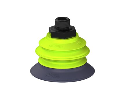 Przysawka piGRIP, warga do gorących pow., Ø58 mm, HNBR 50°, 1 mieszek, podstawa typ 1, G1/4" zew., (G.HS58HN50.B1.S1.G14M.00) (9907835) - Piab