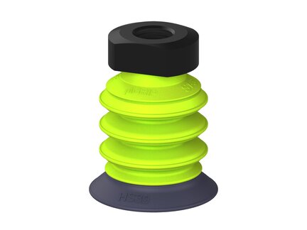 Przysawka piGRIP, warga do gorących pow., Ø39 mm, HNBR 50°, 3 mieszki, podstawa typ 1, G1/4" wew., (G.HS39HN50.B3.S1.G14F.19) (9971552) - Piab