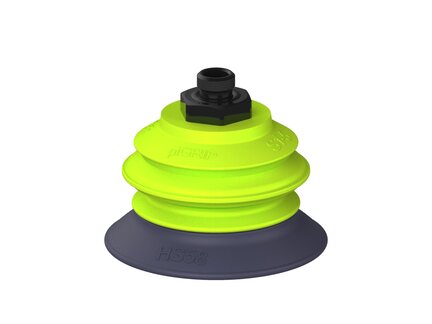 Przysawka piGRIP, warga do gorących pow., Ø58 mm, HNBR 50°, 1 mieszek, podstawa typ 1, G1/8" zew., (G.HS58HN50.B1.S1.G18M.00) (9907320) - Piab