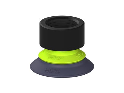 Przysawka piGRIP, warga do gorących pow., Ø39 mm, HNBR 50°, bez mieszków, podstawa typ 1, G1/2" wew., (G.HS39HN50.F.S1.G12F.00) (9931486) - Piab