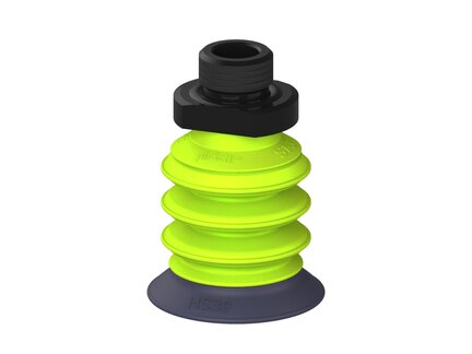 Przysawka piGRIP, warga do gorących pow., Ø39 mm, HNBR 50°, 3 mieszki, podstawa typ 1, G3/8" zew., (G.HS39HN50.B3.S1.G38M.00) (9907147) - Piab