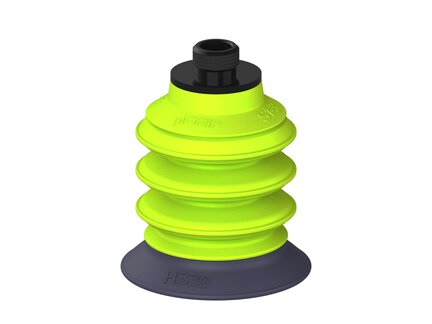 Przysawka piGRIP, warga do gorących pow., Ø39 mm, HNBR 50°, 3 mieszki, podstawa typ 1, gwint niski G 1/8" zew., (G.HS39HN50.B3.S1.GL18M.00) (9923299) - Piab