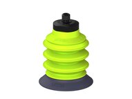 Przysawka piGRIP, warga do gorących pow., Ø39 mm, HNBR 50°, 3 mieszki, podstawa typ 1, M6 zew., filtr siatkowy (G.HS39HN50.B3.S1.MM6M.01) (9931830) - Piab