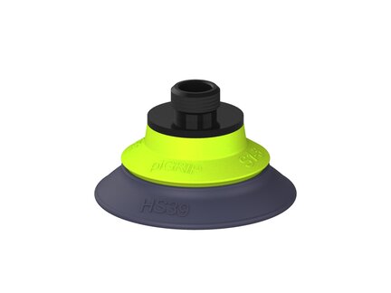 Przysawka piGRIP, warga do gorących pow., Ø39 mm, HNBR 50°, bez mieszków, podstawa typ 1, gwint niski G 1/8" zew., (G.HS39HN50.F.S1.GL18M.00) (9911480) - Piab