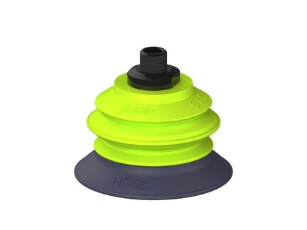 Przysawka piGRIP, warga do gorących pow., Ø58 mm, HNBR 50°, 1 mieszek, podstawa typ 1, NPT 1/8" zew., filtr siatkowy (G.HS58HN50.B1.S1.NT18M.01) (9975054) - Piab