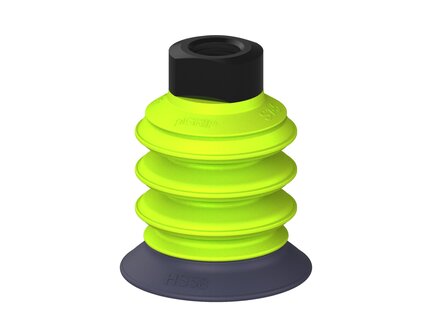 Przysawka piGRIP, warga do gorących pow., Ø58 mm, HNBR 50°, 3 mieszki, podstawa typ 1, NPT 3/8" wew., (G.HS58HN50.B3.S1.NT38F.00) (9926392) - Piab