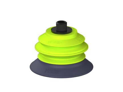 Przysawka piGRIP, warga do gorących pow., Ø58 mm, HNBR 50°, 1 mieszek, podstawa typ 1, gwint niski NPT 1/8" zew., (G.HS58HN50.B1.S1.NTL18M.00) (9933107) - Piab