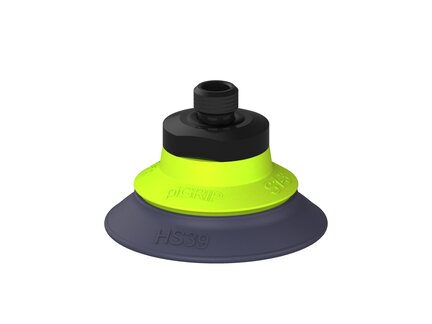 Przysawka piGRIP, warga do gorących pow., Ø39 mm, HNBR 50°, bez mieszków, podstawa typ 1, gwint M8x1 zew., (G.HS39HN50.F.S1.MMF8M.00) (9910259) - Piab