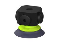 Przysawka piGRIP, warga do gorących pow., Ø39 mm, HNBR 50°, bez mieszków, podstawa typ 1, NPSF 5x1/8" wew., piSAVE, dławik 0,7 mm (G.HS39HN50.F.S1.NS518F.03) (9964408) - Piab
