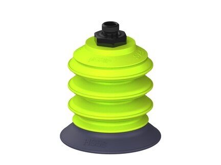 Przysawka piGRIP, warga do gorących pow., Ø58 mm, HNBR 50°, 3 mieszki, podstawa typ 1, G1/8" zew., (G.HS58HN50.B3.S1.G18M.00) (9907844) - Piab