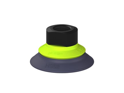 Przysawka piGRIP, warga do gorących pow., Ø58 mm, HNBR 50°, bez mieszków, podstawa typ 1, G3/8" wew., (G.HS58HN50.F.S1.G38F.00) (9907825) - Piab