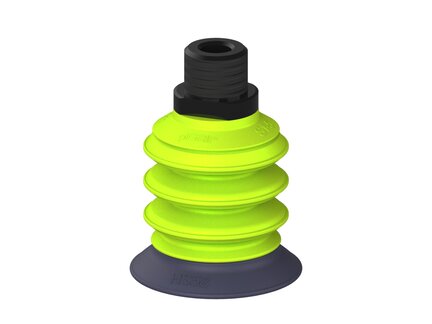 Przysawka piGRIP, warga do gorących pow., Ø58 mm, HNBR 50°, 3 mieszki, podstawa typ 1, NPT 1/2" zew., (G.HS58HN50.B3.S1.NT12M.00) (9914744) - Piab