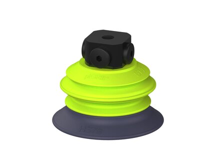Przysawka piGRIP, warga do gorących pow., Ø79 mm, HNBR 50°, 1 mieszek, podstawa typ 1, NPSF 5x1/8" wew., (G.HS79HN50.B1.S1.NS518F.00) (9917361) - Piab