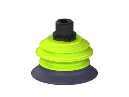 Przysawka piGRIP, warga do gorących pow., Ø79 mm, HNBR 50°, 1 mieszek, podstawa typ 1, NPT 1/2" zew., (G.HS79HN50.B1.S1.NT12M.00) (9939814) - Piab