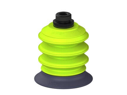 Przysawka piGRIP, warga do gorących pow., Ø79 mm, HNBR 50°, 3 mieszki, podstawa typ 1, G1/2" zew., (G.HS79HN50.B3.S1.G12M.00) (9940816) - Piab