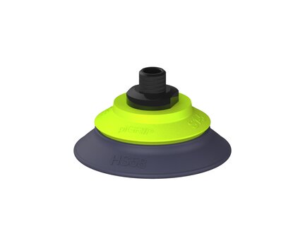 Przysawka piGRIP, warga do gorących pow., Ø58 mm, HNBR 50°, bez mieszków, podstawa typ 1, NPT 1/8" zew., (G.HS58HN50.F.S1.NT18M.00) (9908962) - Piab
